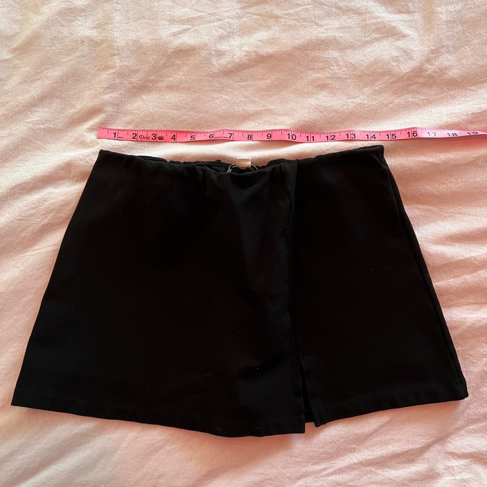American Eagle Outfitters Black Mini Skort with Slit